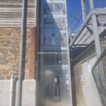 Galvanised Goods Lift Mesh Panels